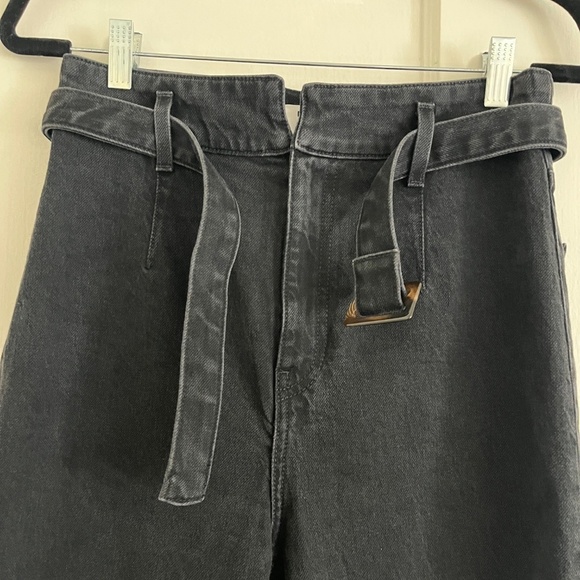 Reformation Kayo high + skinny jean (w/ belt!) | Size 28 | Washed Black (Erie) - Picture 11 of 15